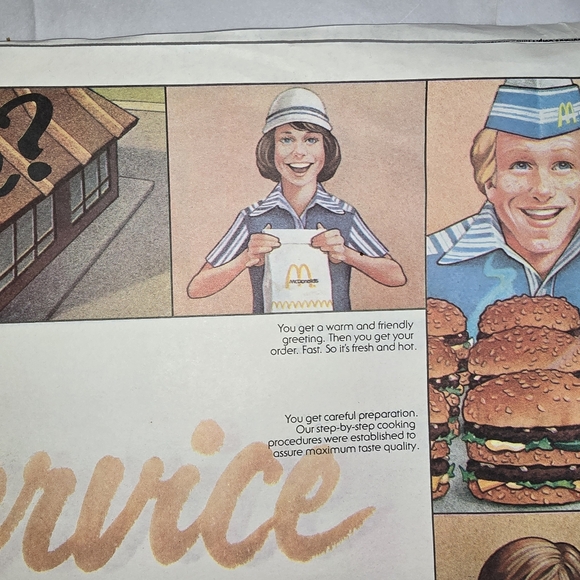 Vintage 1981 Mcdonalds Placemats 25-26 Total Rare Set, Hard to Find. - Picture 7 of 12